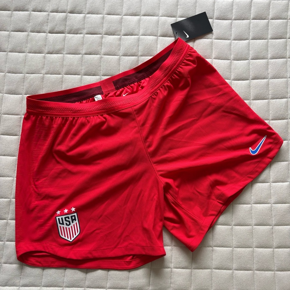 Nike Women’s Red USA Team Soccer Shorts with Logo